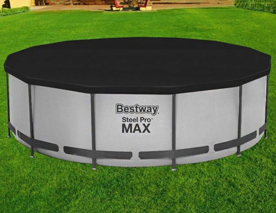 Тент для каркасного или надувного бассейна диаметром 366 см, BestWay