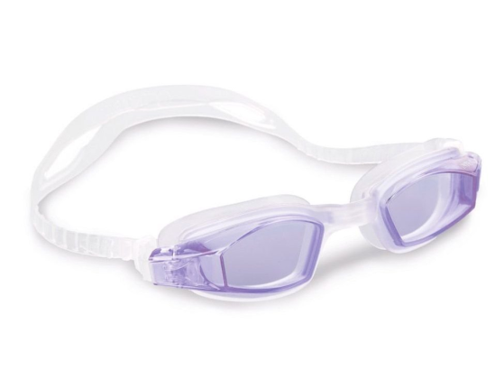 Очки для плавания Free Style Sport Goggles фиолетовые, от 8 лет