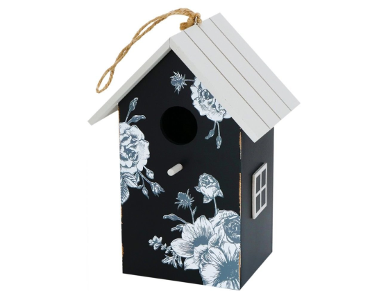 Скворечник декоративный SUMMER BOUQUETS фанерный, чёрный, 22 см