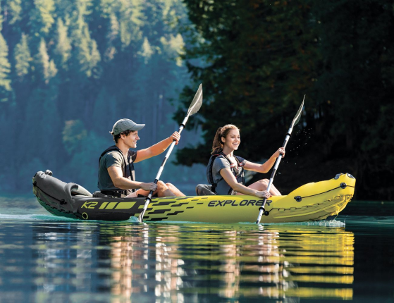 Надувная лодка-каяк Explorer-K2 (Set), 312х91х51 см