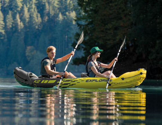 Надувная лодка-каяк Explorer-K2 (Set), 312х91х51 см
