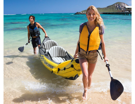 Надувная лодка-каяк Explorer-K2 (Set), 312х91х51 см