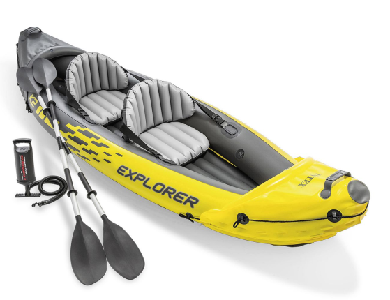 Надувная лодка-каяк Explorer-K2 (Set), 312х91х51 см