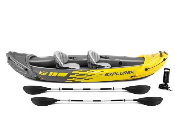 Надувная лодка-каяк Explorer-K2 (Set), 312х91х51 см