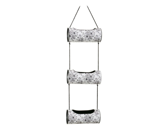 Подвесное декоративное кашпо SUMMER BOUQUETS, металлическое, трехъярусное, 130х30 см