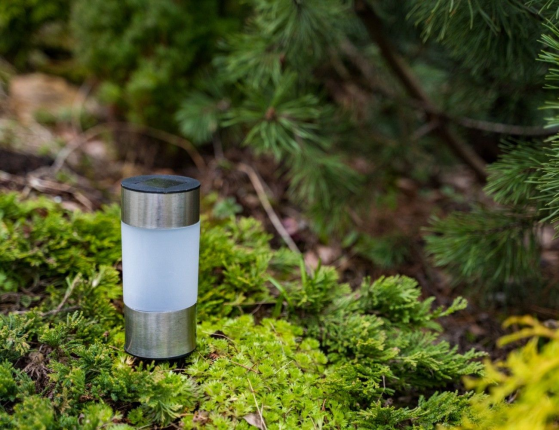 Садовый светильник Solar COMFORT LIGHT на солнечной батарее, тёплый белый  LED-огонь, 14 см