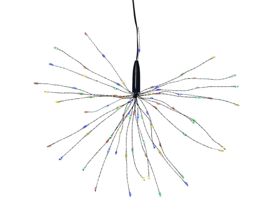 Садовый светильник подвесной SOLAR FIREWORK (ФЕЙЕРВЕРК) на солнечной батарее, 90 разноцветных микро LED-огней, 50х26 см