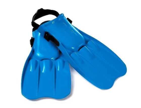 Large Swim Fins Ласты для плавания Большие синие, размер 41-45