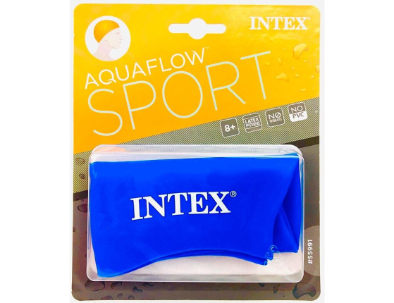 Резиновая шапочка для плавания Intex синяя