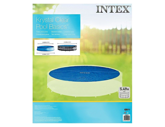 Плавающее покрывало для бассейнов диаметром 549 см Intex Solar Cover