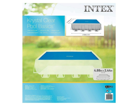 Солнечное покрывало для прямоугольного бассейна 488х244 см Intex Solar Cover