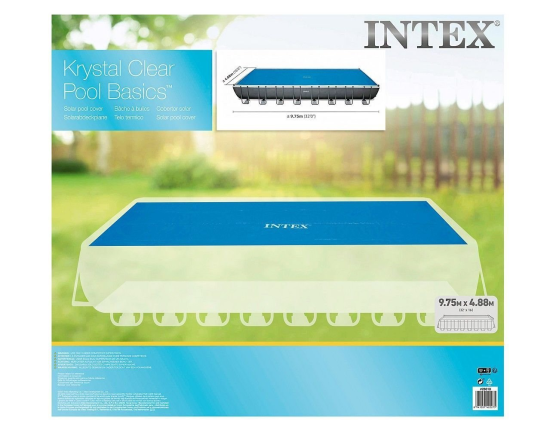 Солнечное покрывало для прямоугольного бассейна 975х488 см Intex Solar Cover
