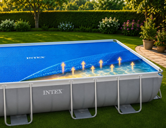 Солнечное покрывало для прямоугольного бассейна 975х488 см Интекс (Intex Solar Cover)