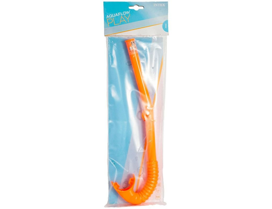 Трубка для плавания HI-FLOW SNORKEL оранжевая, от 3 до 10 лет