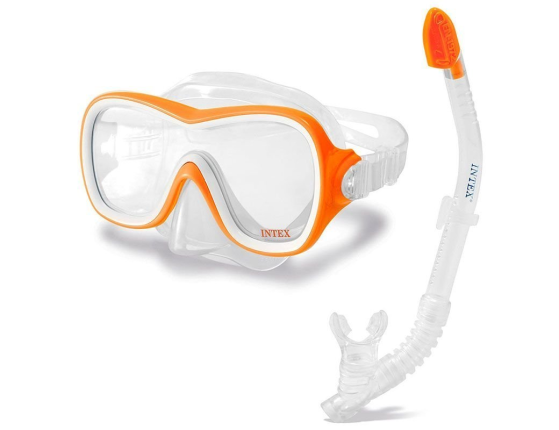Wawe Rider Swim Set Набор для подводного плавания Intex: Маска с Трубкой, от 8 лет