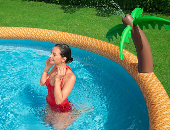 Бассейн BestWay Fast Set Paradise Palms Pool, 457 х 84 см + фильтр-насос