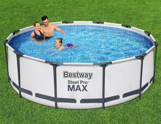 Бассейн каркасный Bestway Steel Pro Мах, 366 х 100 см + фильтр-насос + лестница