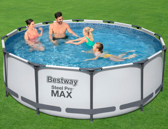 Бассейн каркасный Bestway Steel Pro Мах, 366 х 122 см + фильтр-насос + аксессуары