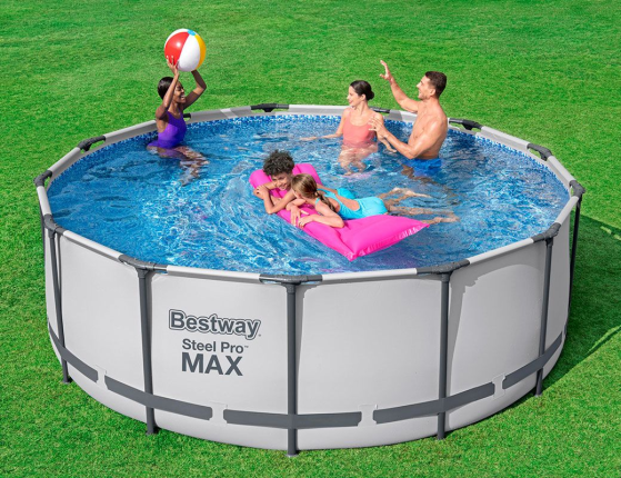Бассейн каркасный Bestway Steel Pro Мах, 396 х 122 см + фильтр-насос + аксессуары