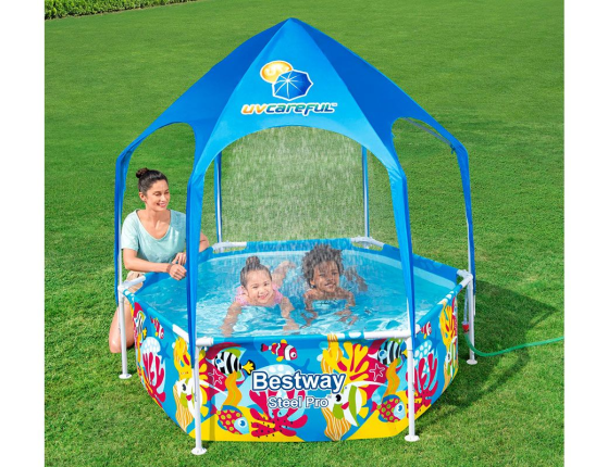 Каркасный бассейн с навесом SPLASH-IN-SHADE PLAY POOL, 183х51см, BestWay