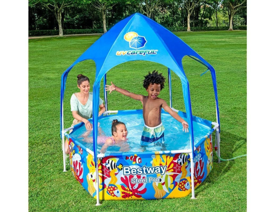Каркасный бассейн с навесом SPLASH-IN-SHADE PLAY POOL, 183х51см, BestWay