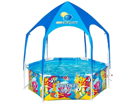 Каркасный бассейн с навесом SPLASH-IN-SHADE PLAY POOL, 183х51см, BestWay