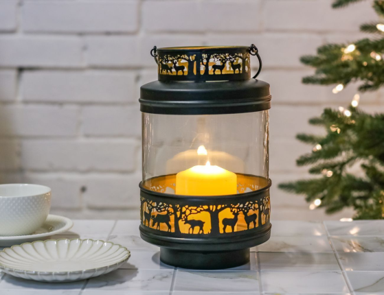 Подсвечник-фонарик ТИССА, металл, 26 см