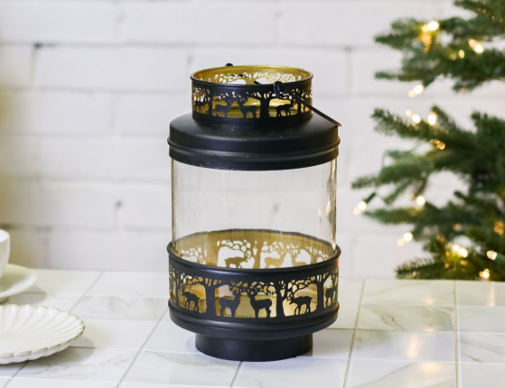 Подсвечник-фонарик ТИССА, металл, 26 см