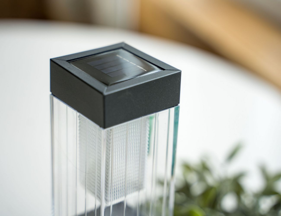 Садовый светильник Solar КВАДРИО, тёплые белые LED-огни, 36 см