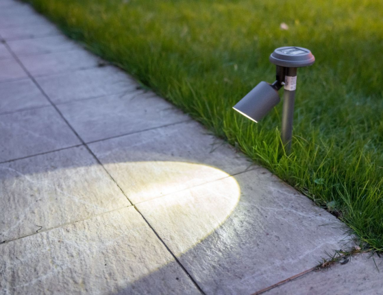 Садовый светильник Solar MINIMAL STYLE на солнечной батарее, холодный белый LED-огонь, 25 см