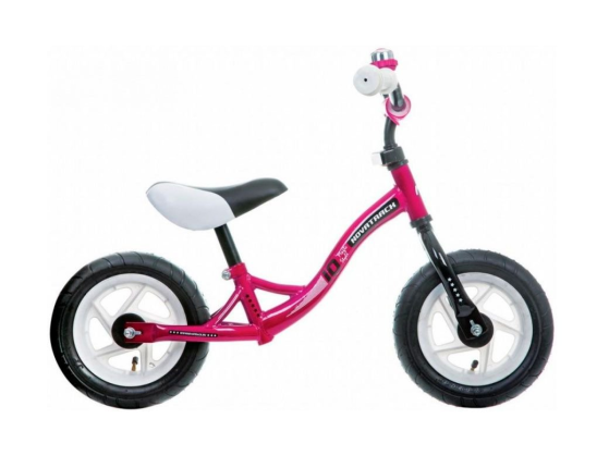 Беговел Novatrack Magic розовый, колесо 10" EVA