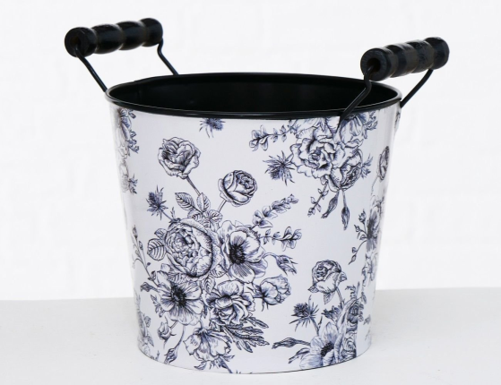 Металлическое кашпо-ведёрко SUMMER BOUQUETS, 22 см