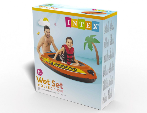 Надувная лодка Intex Explorer PRO - 50, 137х85х23 см, от 6 лет
