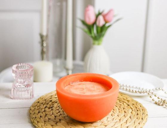 Ароматическая свеча ПРОФУМАТО, апельсин, 15 см