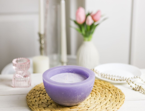 Ароматическая свеча ПРОФУМАТО, лаванда, 15 см