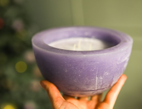 Ароматическая свеча ПРОФУМАТО, лаванда, 15 см