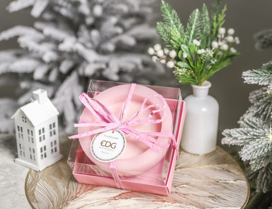 Ароматическая свеча ПРОФУМАТО, пион, 15 см