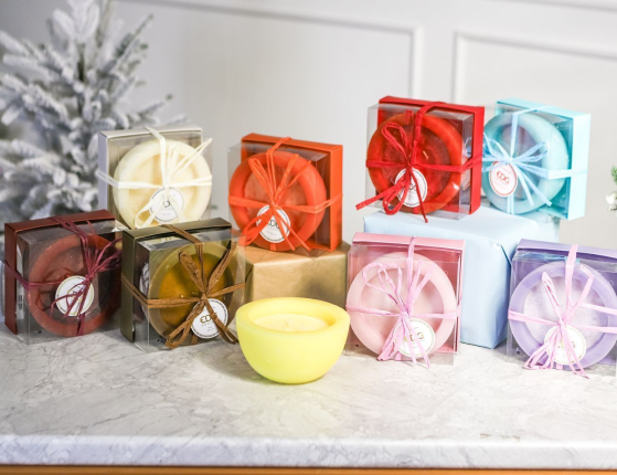 Ароматическая свеча ПРОФУМАТО, пион, 15 см