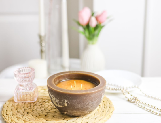 Ароматическая свеча ПРОФУМАТО, шоколад, 15 см