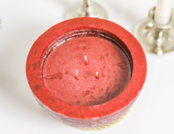 Ароматическая свеча ПРОФУМАТО, яблоко и карамель, 15 см