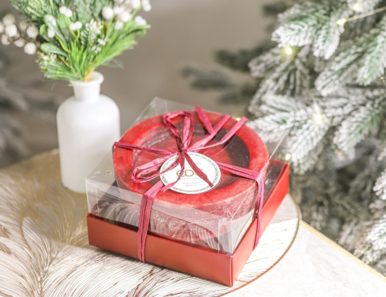 Ароматическая свеча ПРОФУМАТО, яблоко и карамель, 15 см