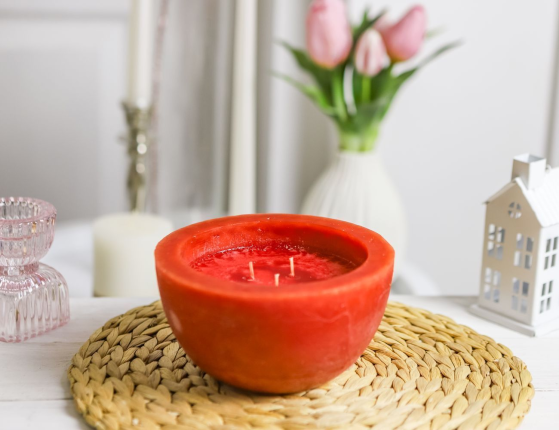 Ароматическая свеча ПРОФУМАТО, яблоко и корица, 15 см