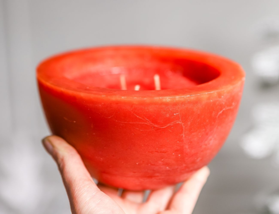 Ароматическая свеча ПРОФУМАТО, яблоко и корица, 15 см