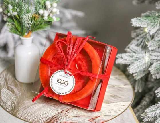 Ароматическая свеча ПРОФУМАТО, яблоко и корица, 15 см