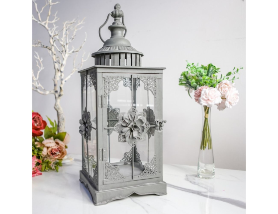 Подсвечник-фонарь ВИНТЕРРОУЗ, металл, 55 см