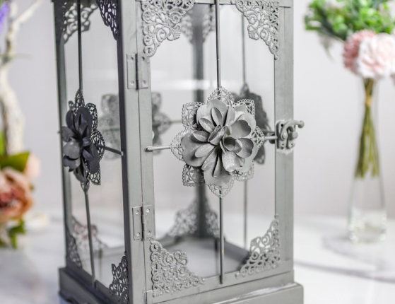 Подсвечник-фонарь ВИНТЕРРОУЗ, металл, 55 см