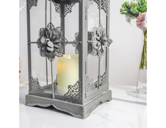 Подсвечник-фонарь ВИНТЕРРОУЗ, металл, 55 см