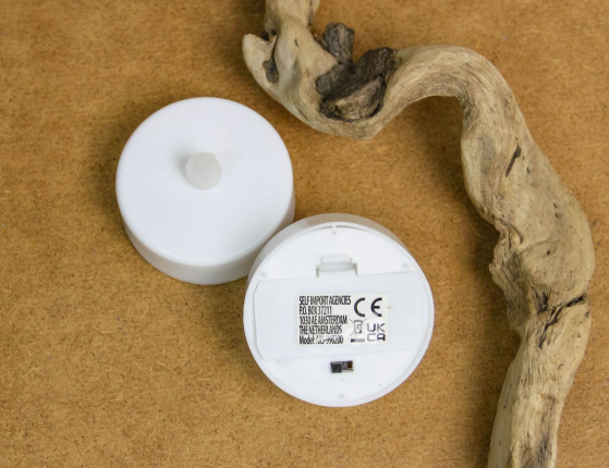 Свечи чайные КЛАССИЧЕСКИЕ БОЛЬШИЕ (XL), мерцающие, с тёплыми белыми LED-огнями, белые, набор 2 шт., 2.2х5.5 см, батарейки