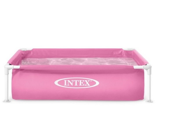 Каркасный бассейн Intex мини (розовый), 122х122х30 см, от 2 лет