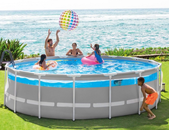 Бассейн каркасный Intex Prism Frame Clearview Pool, 488 х 122 см + фильтр-насос + аксессуары